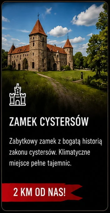 Zamek Cystersów - Bar Czarny Kogut - Bistro Sulejów