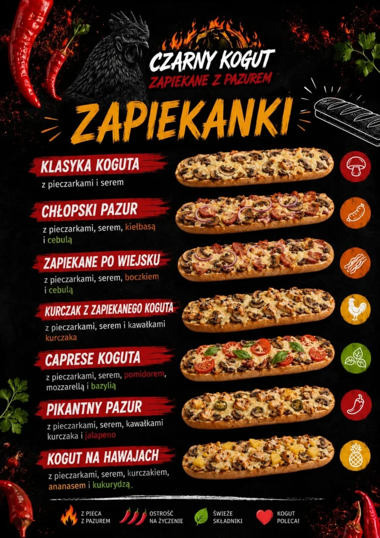 Zapiekanki Sulejów - bistro CZARNY KOGUT